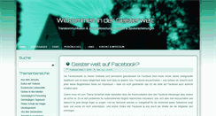 Desktop Screenshot of geisterwelt.net