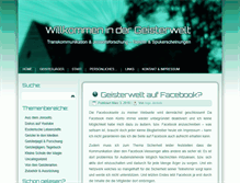 Tablet Screenshot of geisterwelt.net